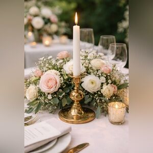 Vintage Baldwin Brass Candlestick holder • vintage wedding decor• wedding decor